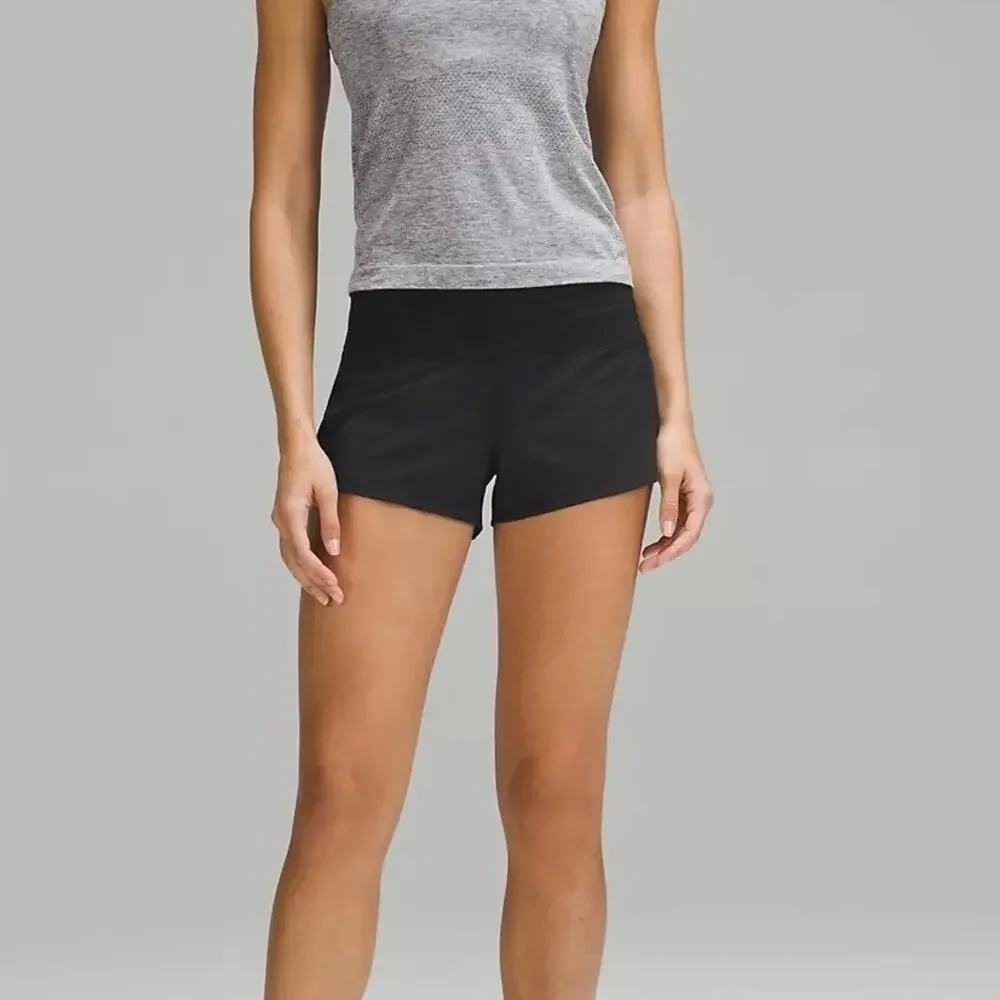 Lululemon Speed Up Lined Shorts 3.5” Inseam Black Size 6